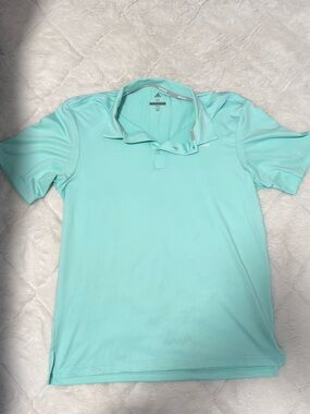 adidas Mint Green Short Sleeve Polo Shirt